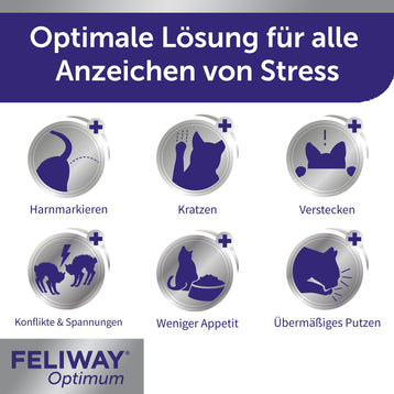 FELIWAY Optimum beugt Anzeichen von Stress vor