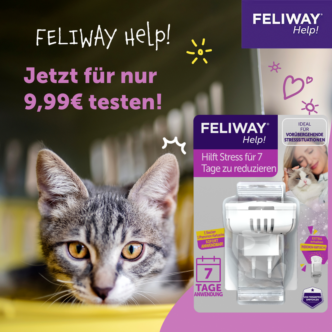 FELIWAY Help! Start-Set für nur 9,99€ Probierpreis