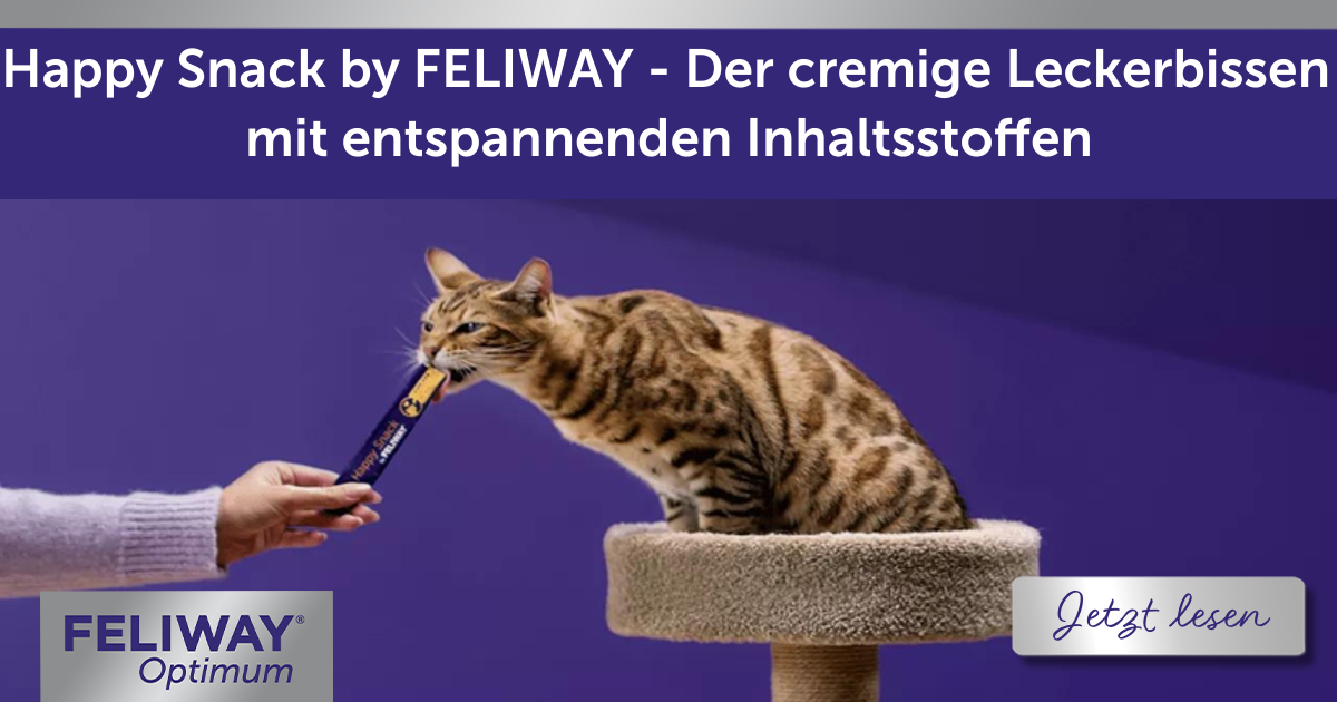 Happy Snack by FELIWAY - Der cremige Leckerbissen mit entspannenden Inhaltsstoffen