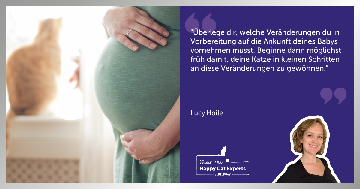 Happy Cat Expert: Wie bereitet ich meine Katze auf ein Baby vor?