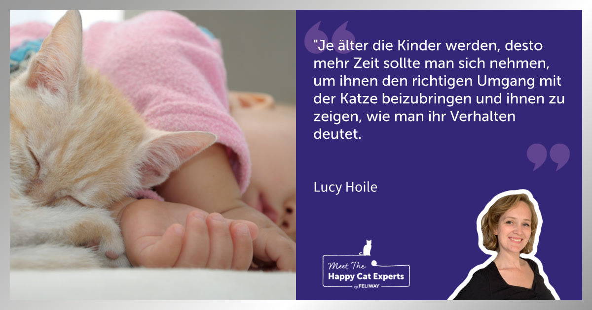 Katzen und Kinder? Eine Katzenexpertin erklärt!