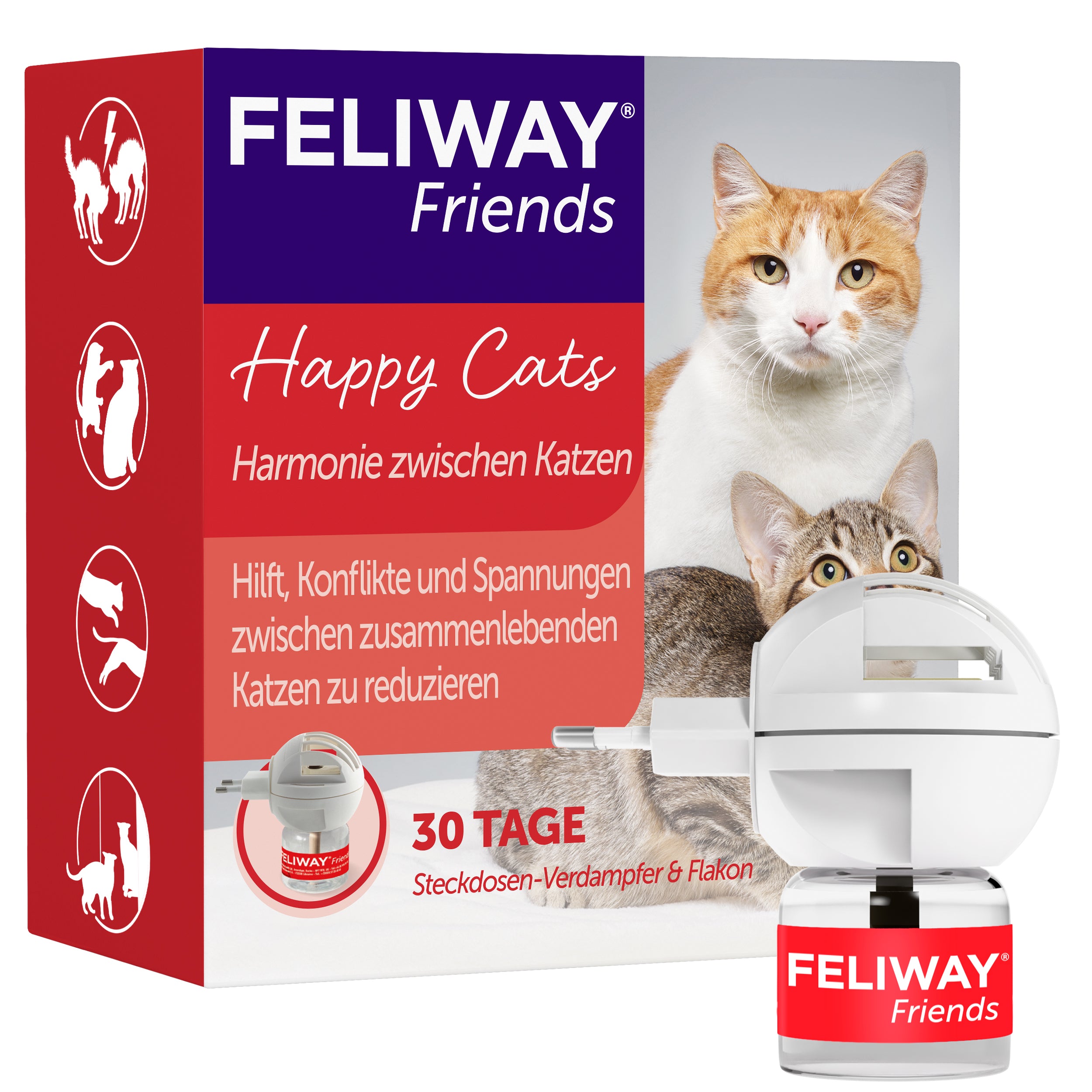 FELIWAY Friends hilft Konflikte zwischen Katzen zu reduzieren