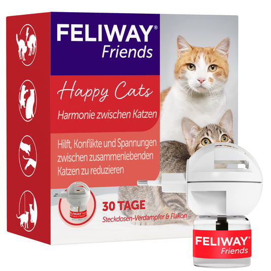 FELIWAY Friends hilft Konflikte zwischen Katzen zu reduzieren