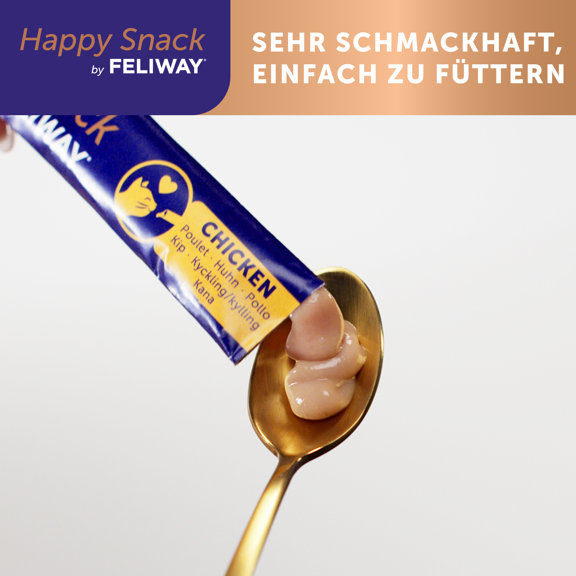 happy snack auf Löffel