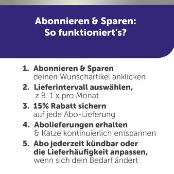 Abonnieren und sparen Schritte 1-5