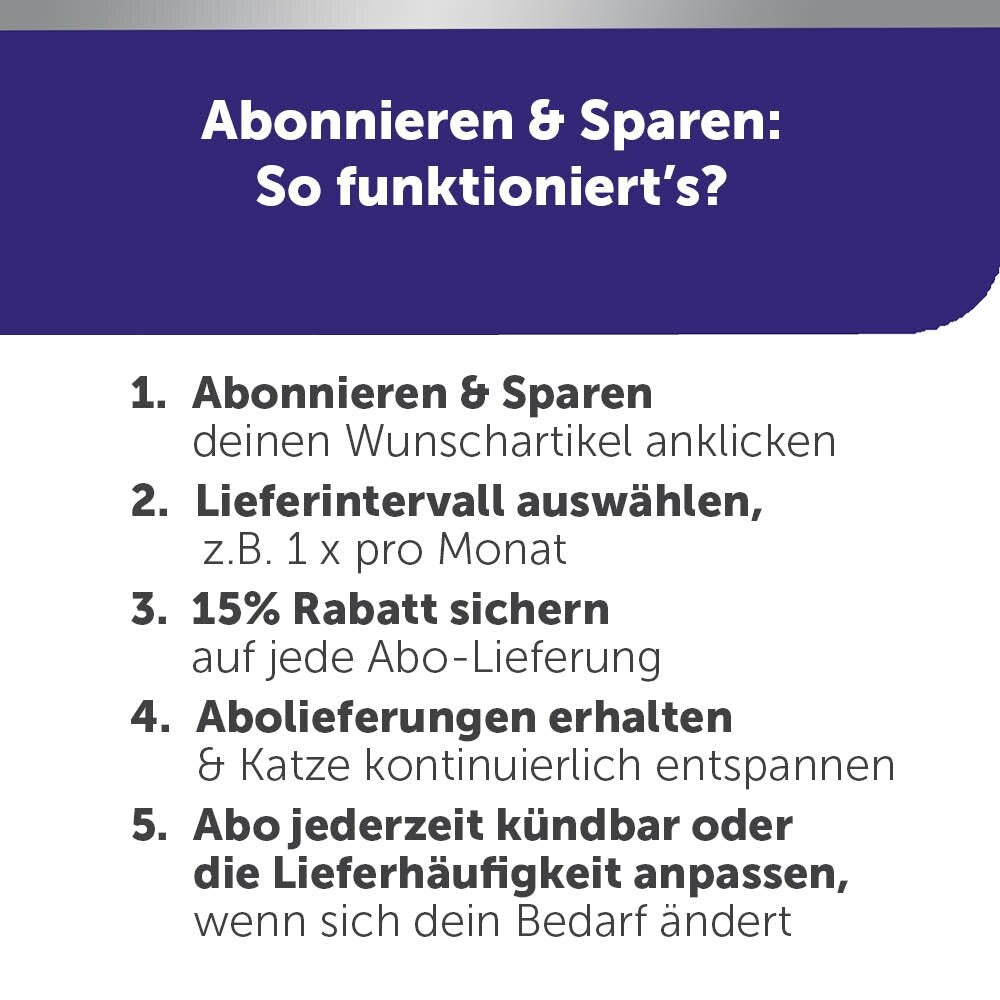 Abonnieren und sparen Schritte 1-5