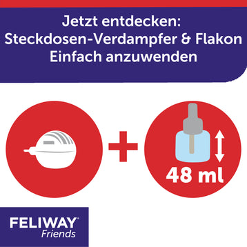 FELIWAY Friends Verdampfer Stecker und Flakon enthält 48 ml