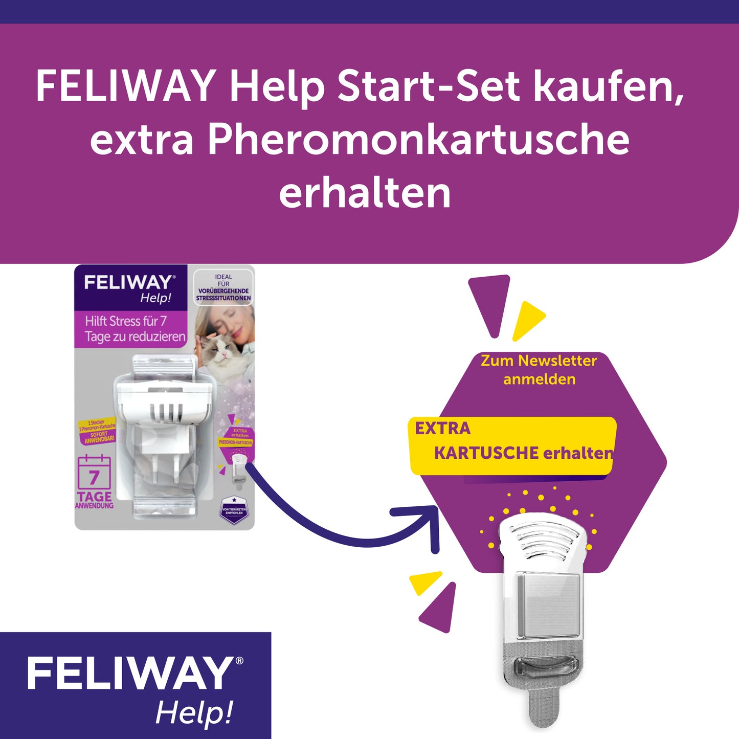 Feliway Help Start-Set kaufen und eine Extra Kartusche erhalten