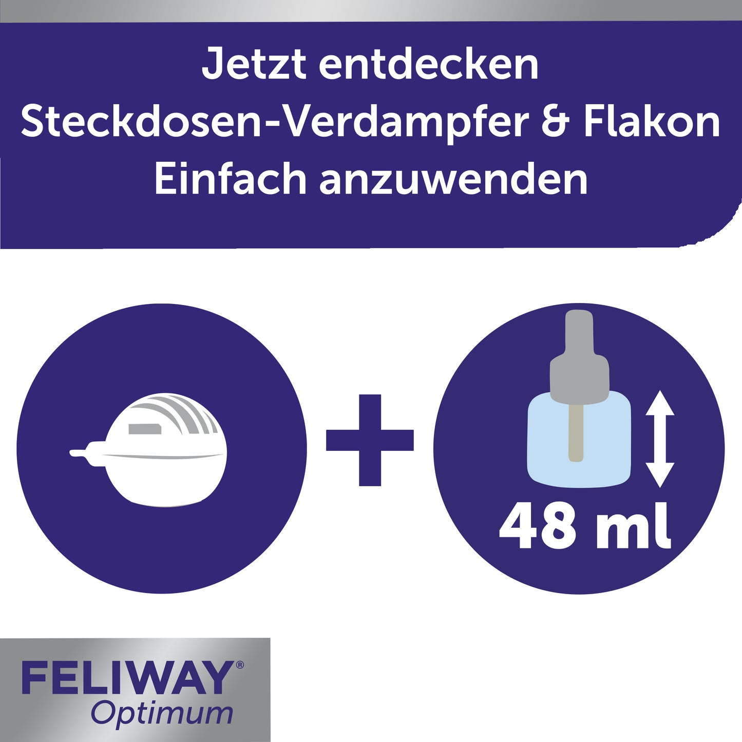 FELIWAY Optimum Verdampfer Stecker und Flakon enthält 48 ml