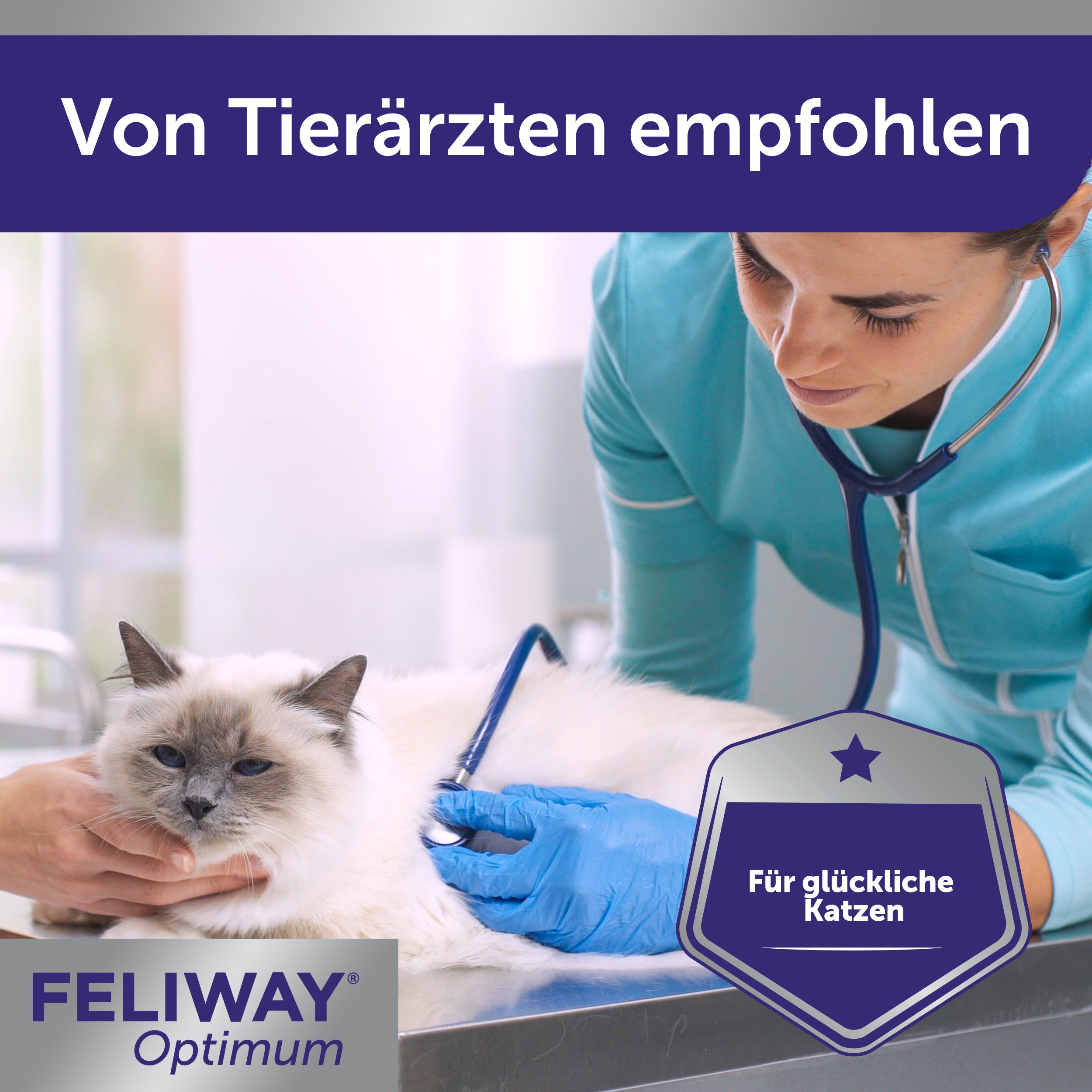 FELIWAY Optimum wird von Tierärzten empfohlen